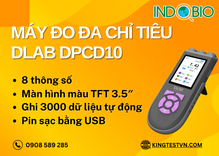 Máy đo nước đa chỉ tiêu Dlab DPCD10