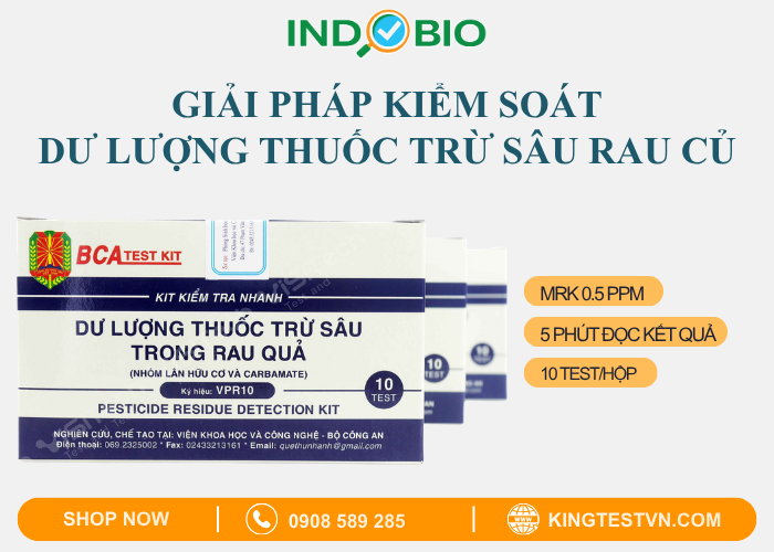 Bộ test VPR10 - Giải pháp kiểm tra dư lượng thuốc trừ sâu chuyên dụng tại hiện trường