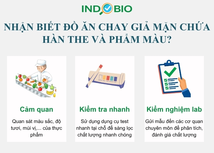 Cách nhận biết đồ ăn chay giả mặn chứa hàn the và phẩm màu