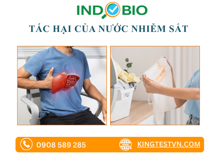 Tác hại của nước nhiễm sắt