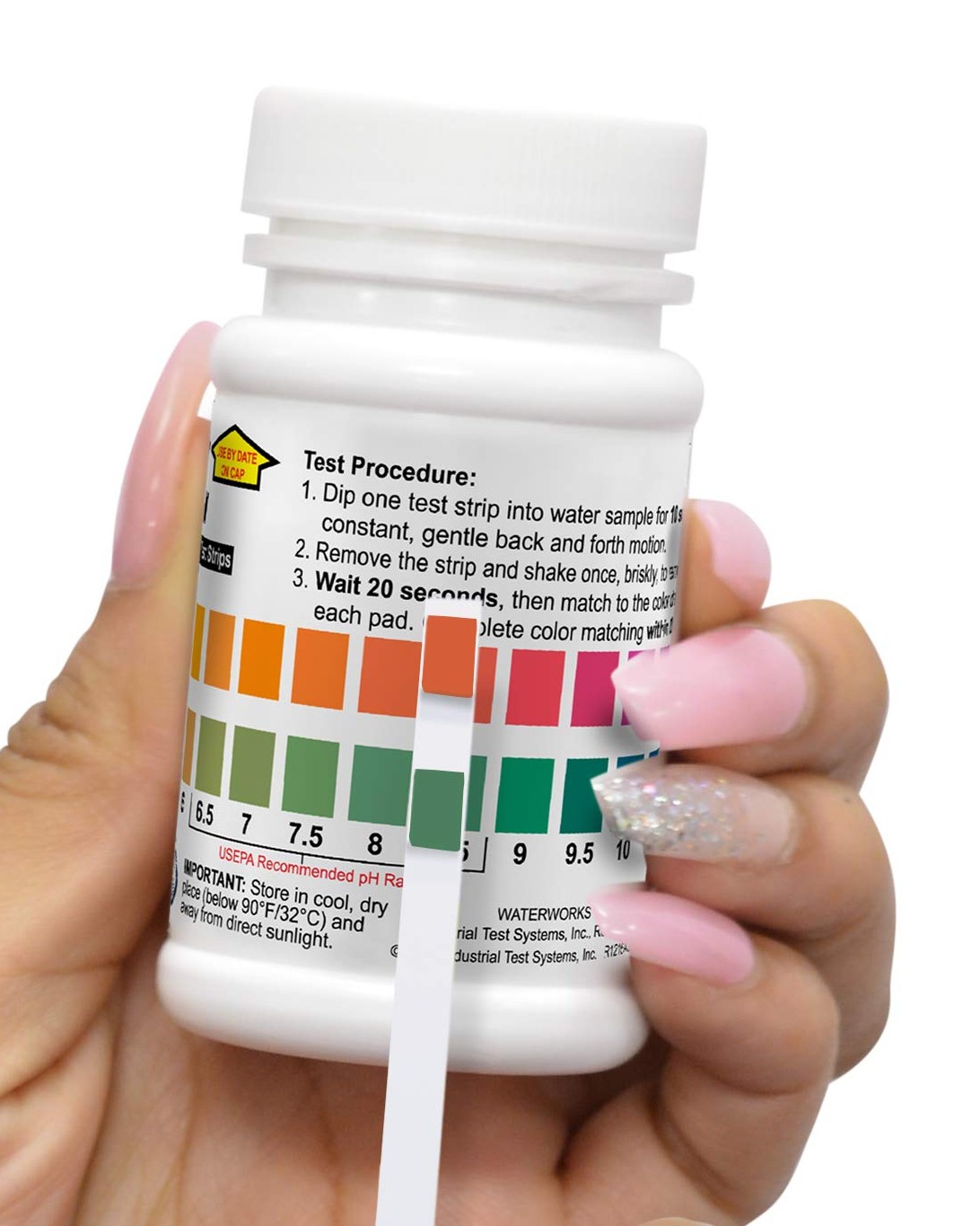 Que thử độ pH của nước