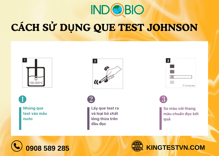 Cách sử dụng Que test thử Ammonia 252.1 Johnson