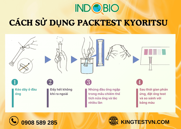 Cách sử dụng Packtest clo dư trong nước WAK-ClO-DP