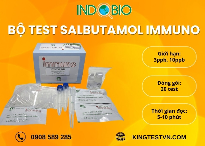 Thông tin bộ test salbutamol Immuno 