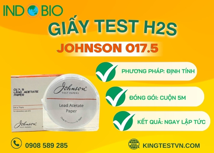 Vì sao nên chọn Giấy test H2S Johnson 017.5 ?