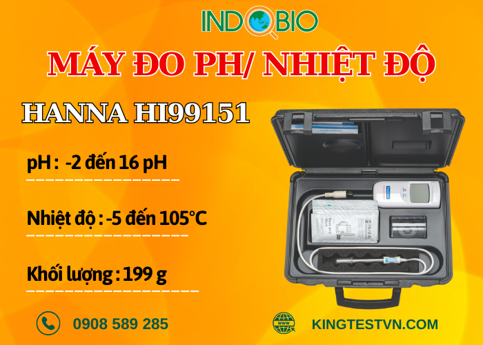 Máy đo pH/Nhiệt độ Hanna HI99151