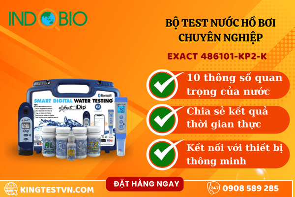Bộ dụng cụ đo chất lượng nước hồ bơi eXact 486101-KP2-K