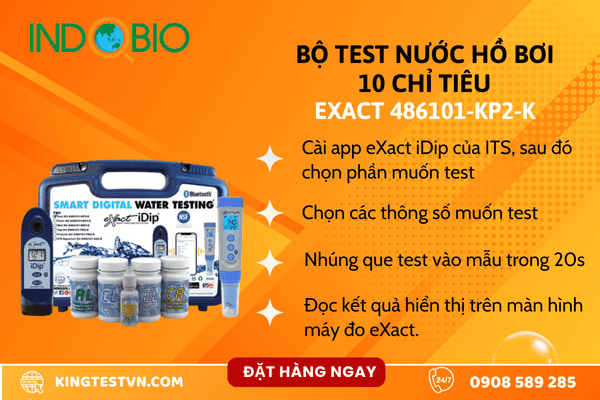 Cách sử dụng Bộ dụng cụ đo chất lượng nước hồ bơi eXact 486101-KP2-K