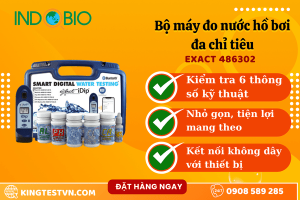Bộ máy đo nước đa chỉ tiêu hồ bơi eXact 486101-KP-K