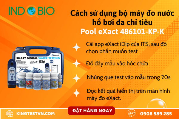 Bộ máy đo nước đa chỉ tiêu hồ bơi eXact 486101-KP-K