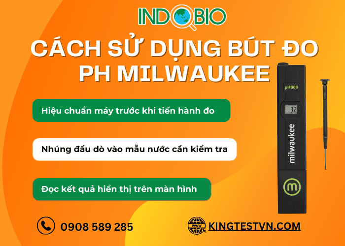 Cách sử dụng bút đo pH nước Milwaukee