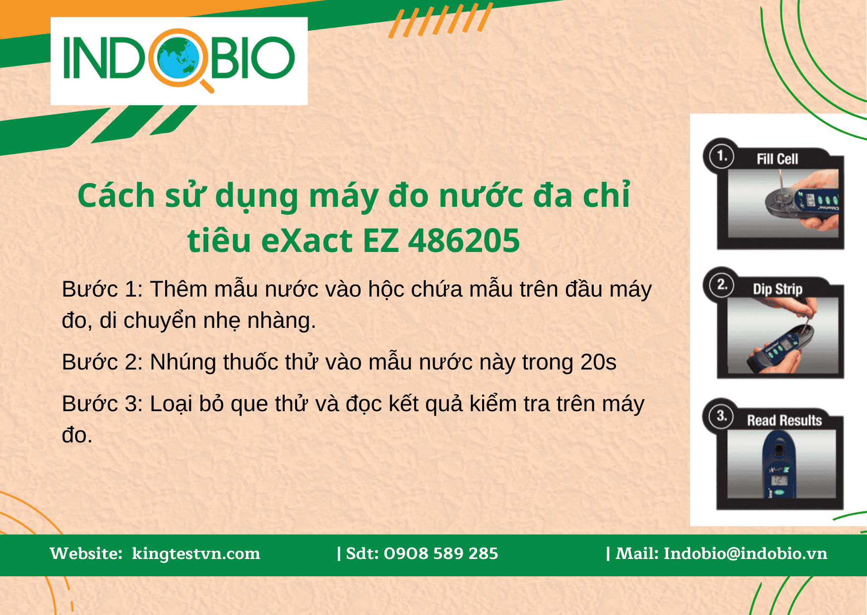 Máy đo nước đa chỉ tiêu eXact EZ 486205