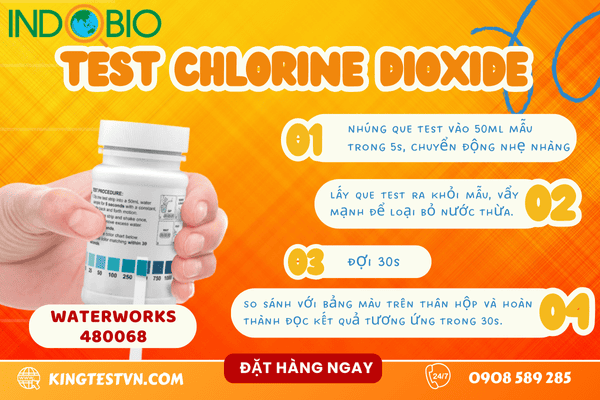 Que test chlorine dioxide WaterWorks 480068