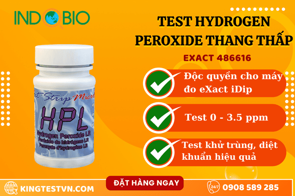 Que test hydrogen peroxide eXact