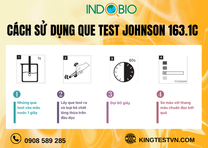Cách test clo tự do với test chlorine 163.1C