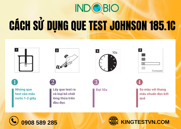 Cách kiểm tra độ cứng nước với test 185.1c: