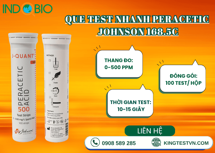Test thử Peracetic 168.5C