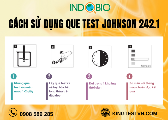 Test thử NO3/NO2 242.1 Johnson sử dụng như thế nào?