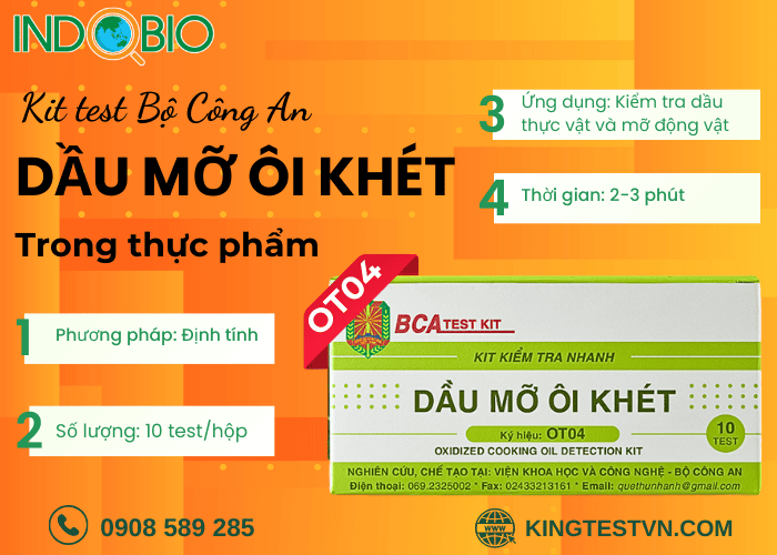 Bộ test kit ôi khét OT04 BCA