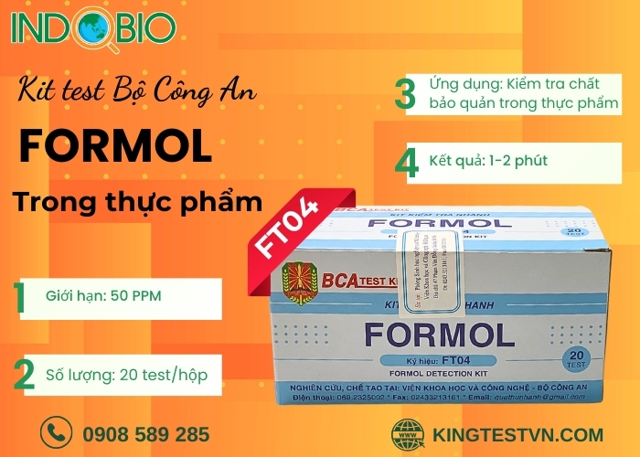 Bộ kit thử formol FT04