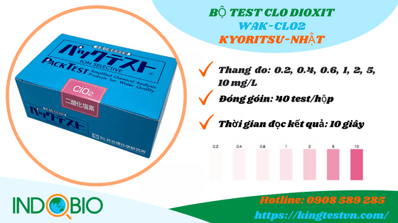 Packtest chlorine dioxide WAK-CLO2