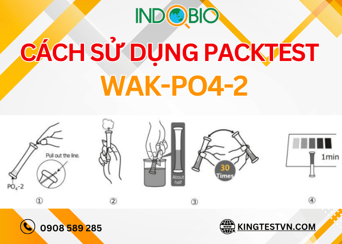 Cách xác định phostphat với test PO4 Kyoritsu WAK-PO4-2