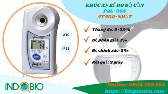 Khúc xạ kế đo độ cồn Methanol PAL-36S