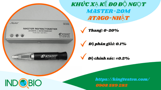 Khúc xạ kế đo độ ngọt Atago, Master-20M