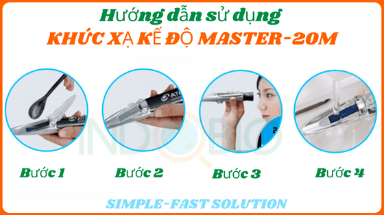 Cách sử dụng khúc xạ kế đo độ ngọt Atago Master-20M
