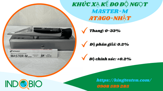 Khúc xạ kế đo độ ngọt Master-M