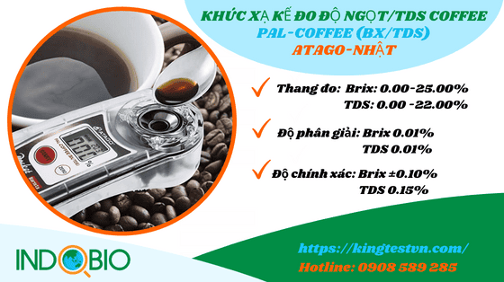 Khúc xạ kế đo độ ngọt/tds pal-coffee-bx-tds