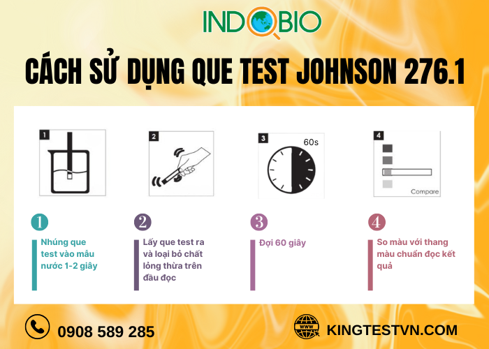 Cách test thử Clorua với que thử 276.1