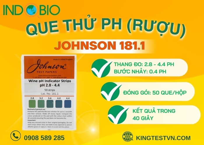 QUE THỬ pH 181.1