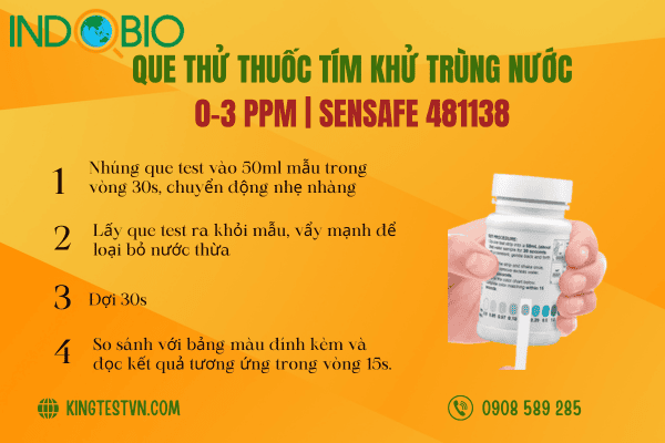 Que thử thuốc tím SenSafe 481138