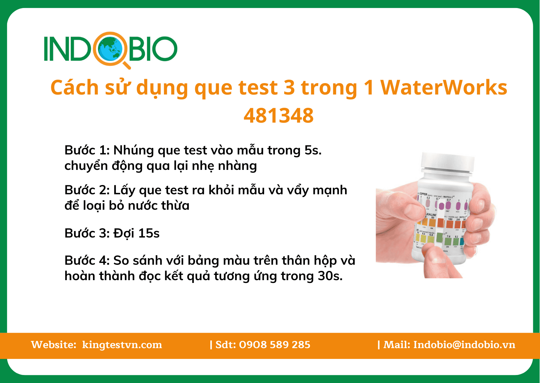 Que test 3 trong 1 WaterWorks 481348