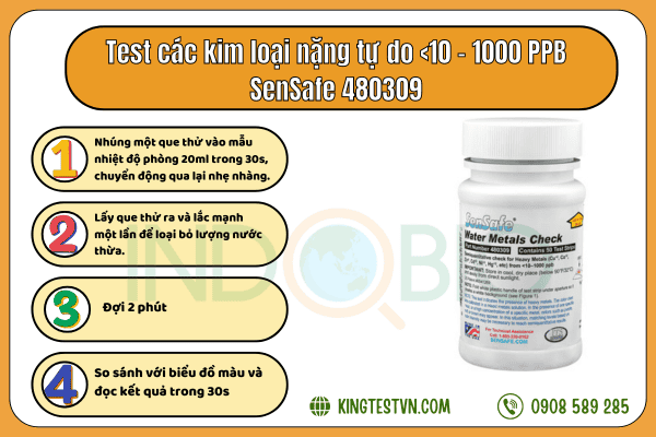 test các kim loại nặng SenSafe 480309