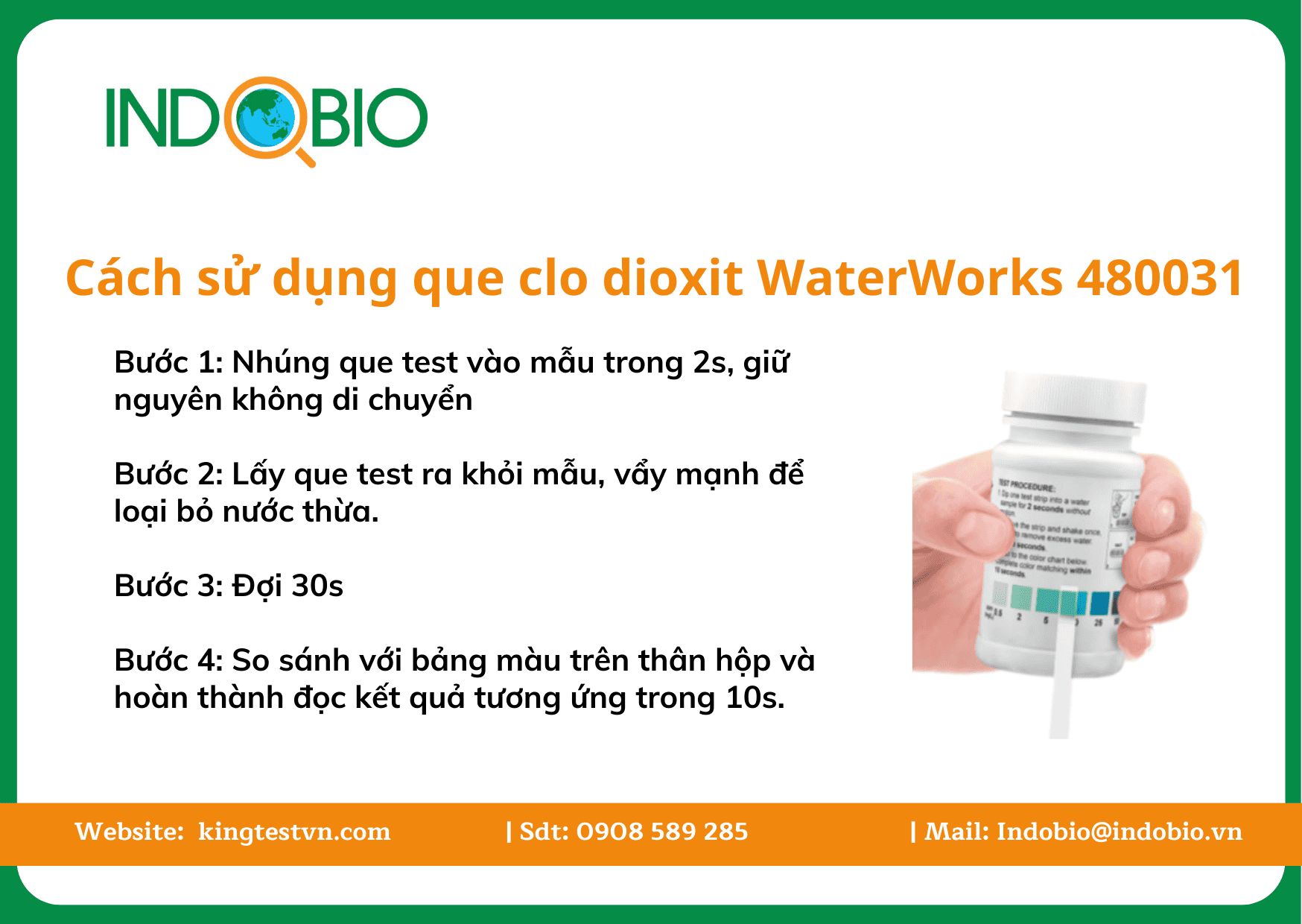 Que đo clo dioxit WaterWorks 480031