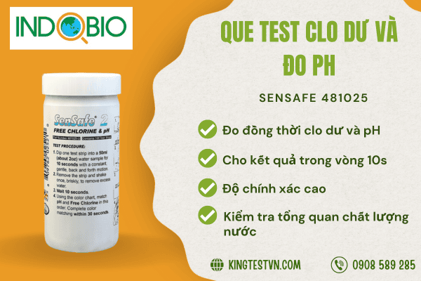Que test clo dư và đo pH 481025
