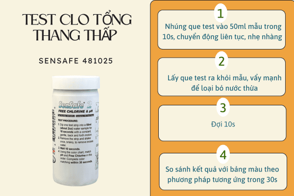 Que test clo dư và đo pH 481025