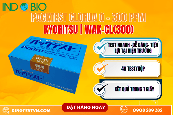 Packtest clorua WAK-CL-300