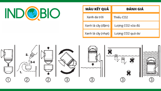Test CO2 thủy sinh với bộ test co2 sera