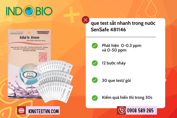 Que test fe (Sắt) SenSafe 481146