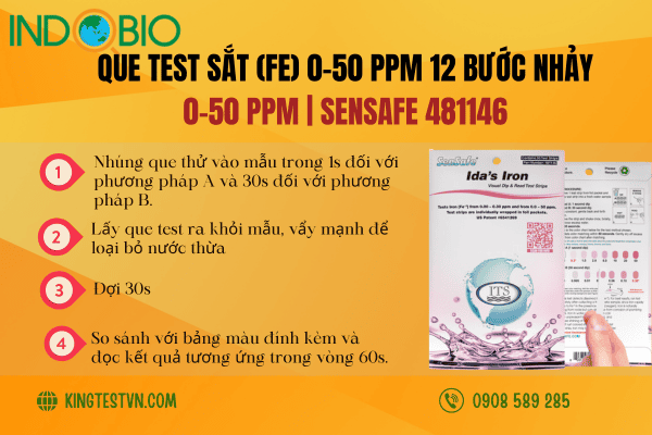 Que test fe (Sắt) SenSafe 481146