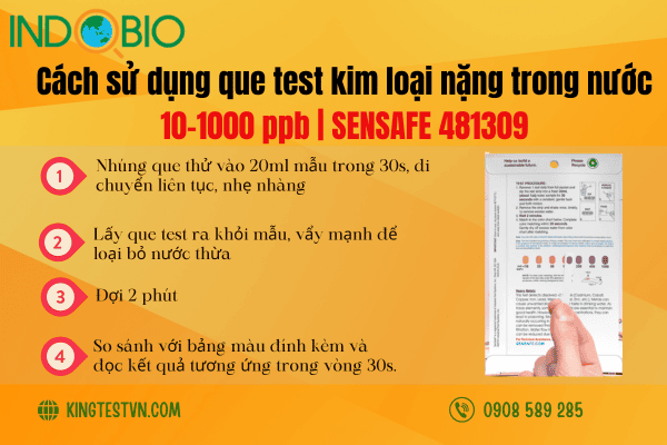 que test nhiều kim loại nặng trong nước SenSafe 481309