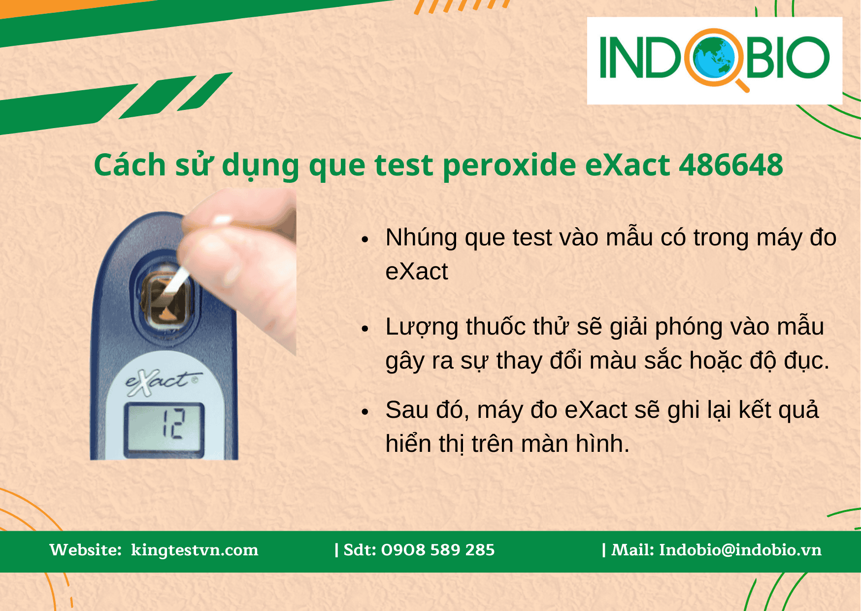 Que test peroxide eXact 486648