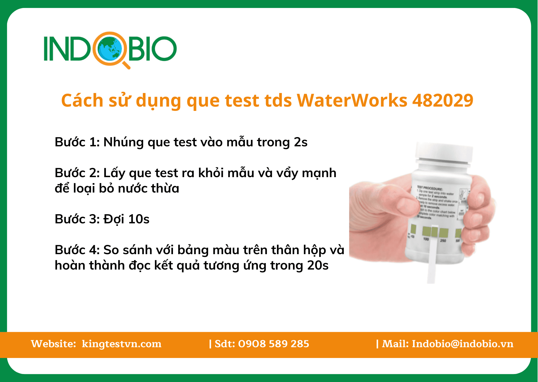 Que test tds WaterWorks 482029
