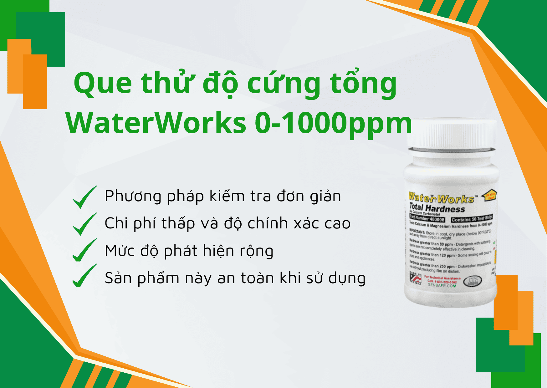 Que đo độ cứng tổng WaterWorks 480008